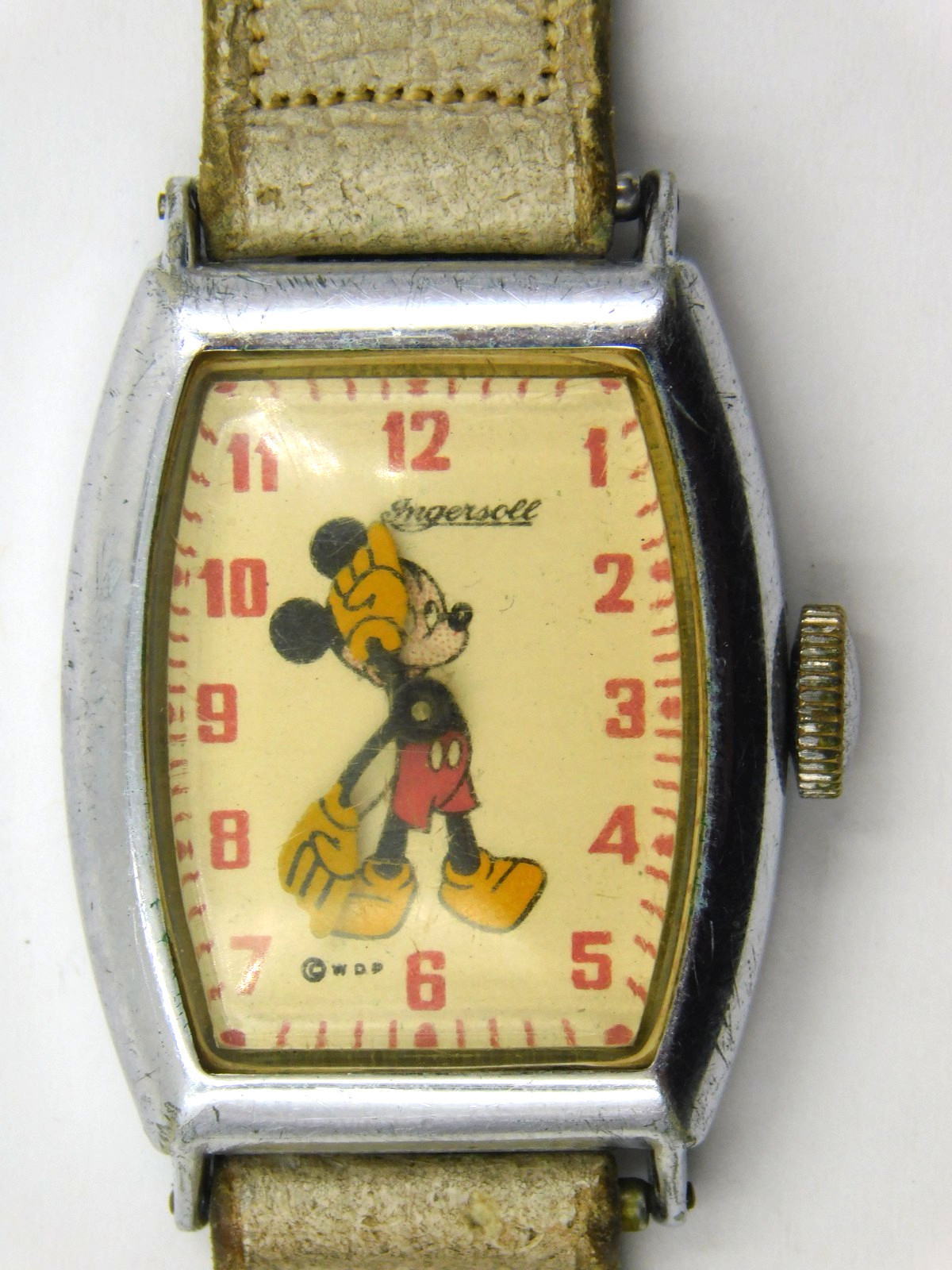 Vintage Ingersoll US Time Mickey Mouse Hand Wind Wrist Watch