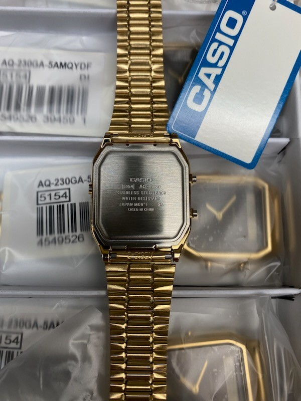 Casio Vintage Analog Digital Brown Dial Casual Quartz Unisex Watch AQ-230GA-5A