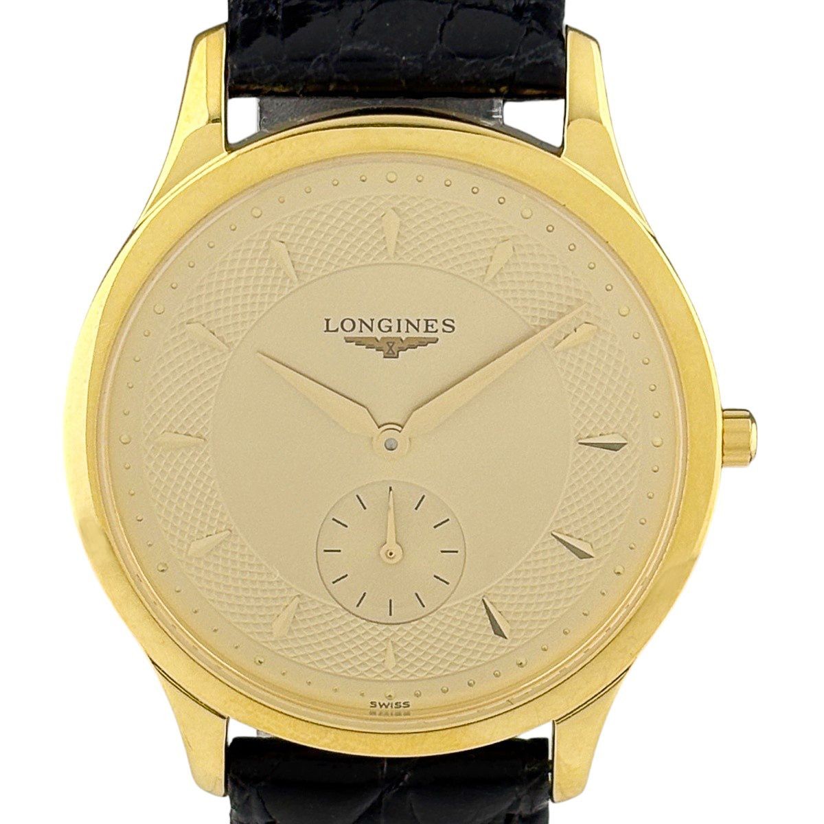 Longines Grand Classic L4.706.2 Watch SS Leather SS Quartz Gold Men’s Used