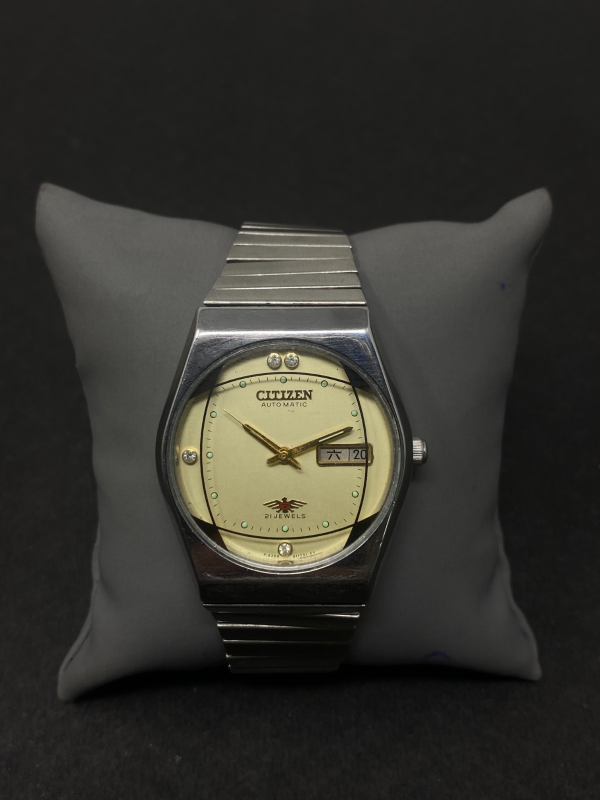 Vintage Citizen Automatic 8200A Japan Movement Day-Date Men’s Wrist Watch