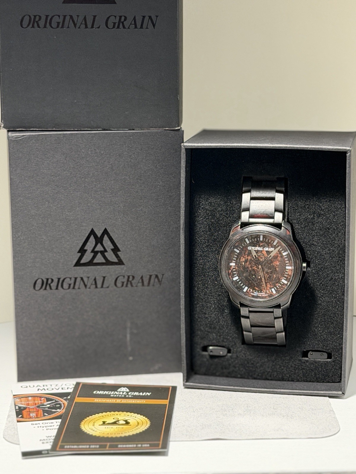 Original Grain Forest Fire Resin 40mm Black/Red!SHARP! MSRP $179!! ⚫️🔴