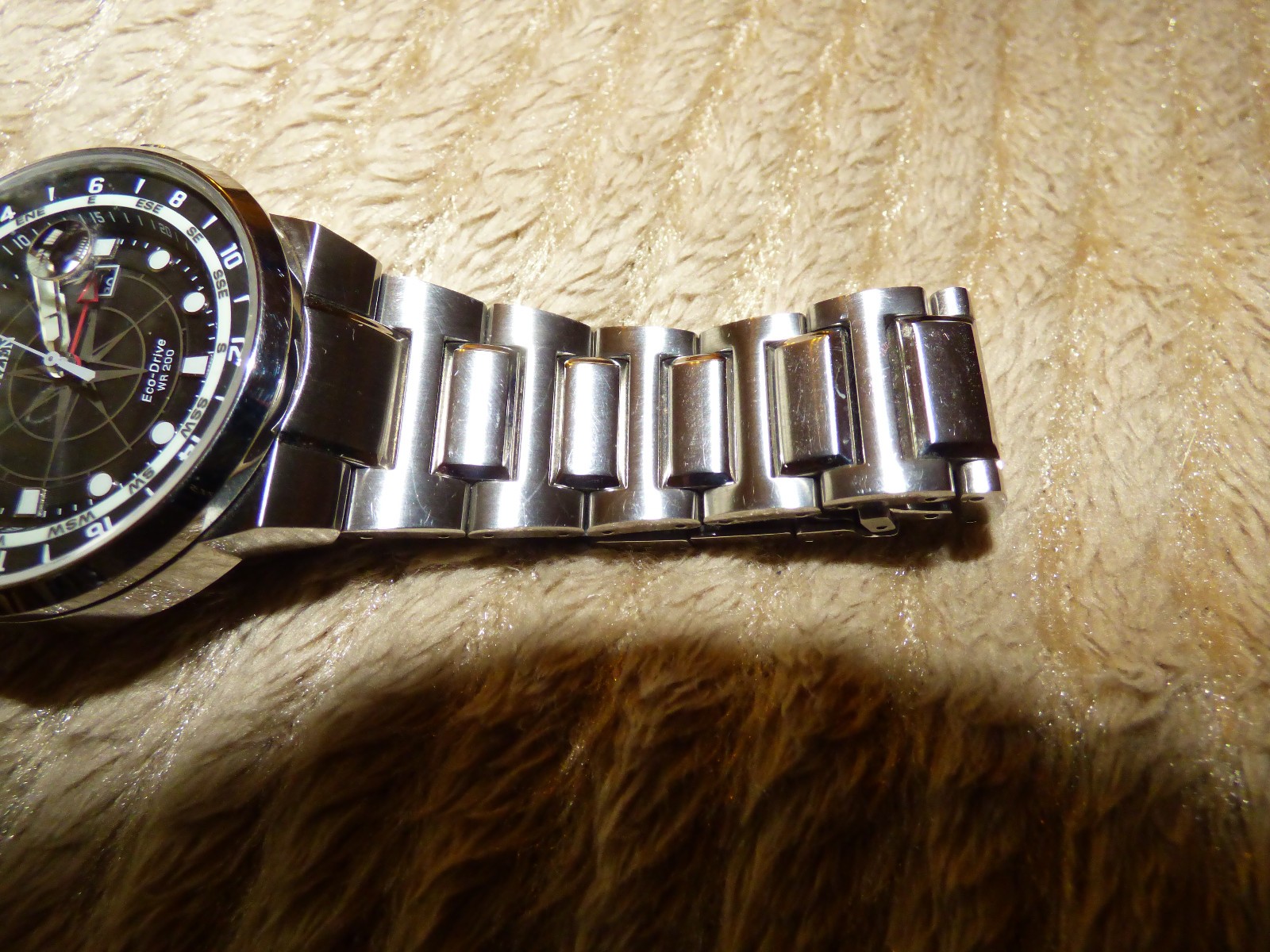 CITIZEN ECO-DRIVE ENDEAVOUR GMT BLACK WHITE DIAL MENS WATCH. BJ7140-53E