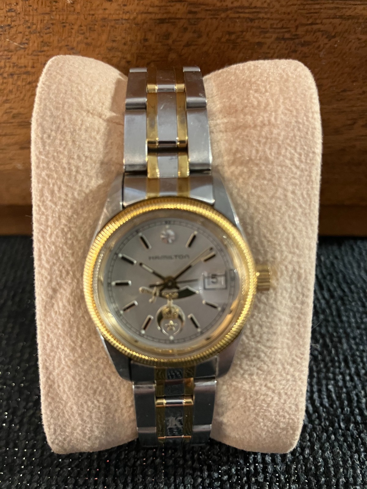 Hamilton 8462 Women’s Two-Tone Quartz Watch Shriner Dial
