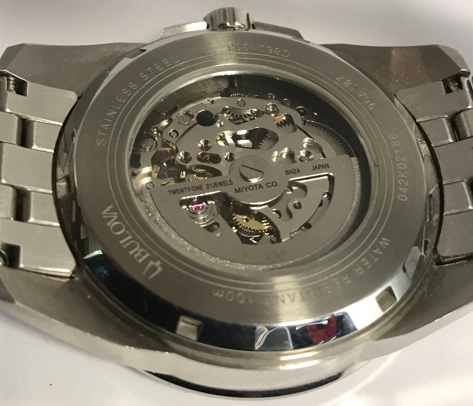 Bulova Classic Sutton Automatic Men’s Silver Stainless Steel Watch 43 MM 96A187