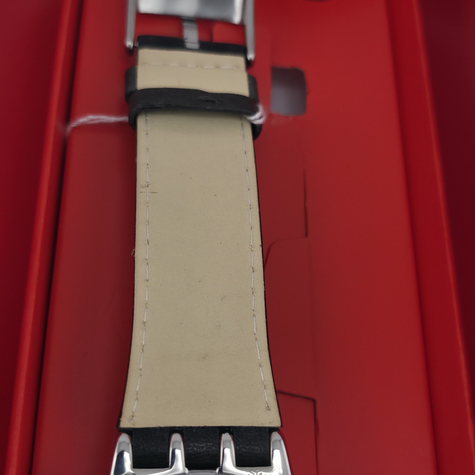 Swatch Sistem51 Automatic Puzzle YIS408 42mm Silver Dial Leather Strap New