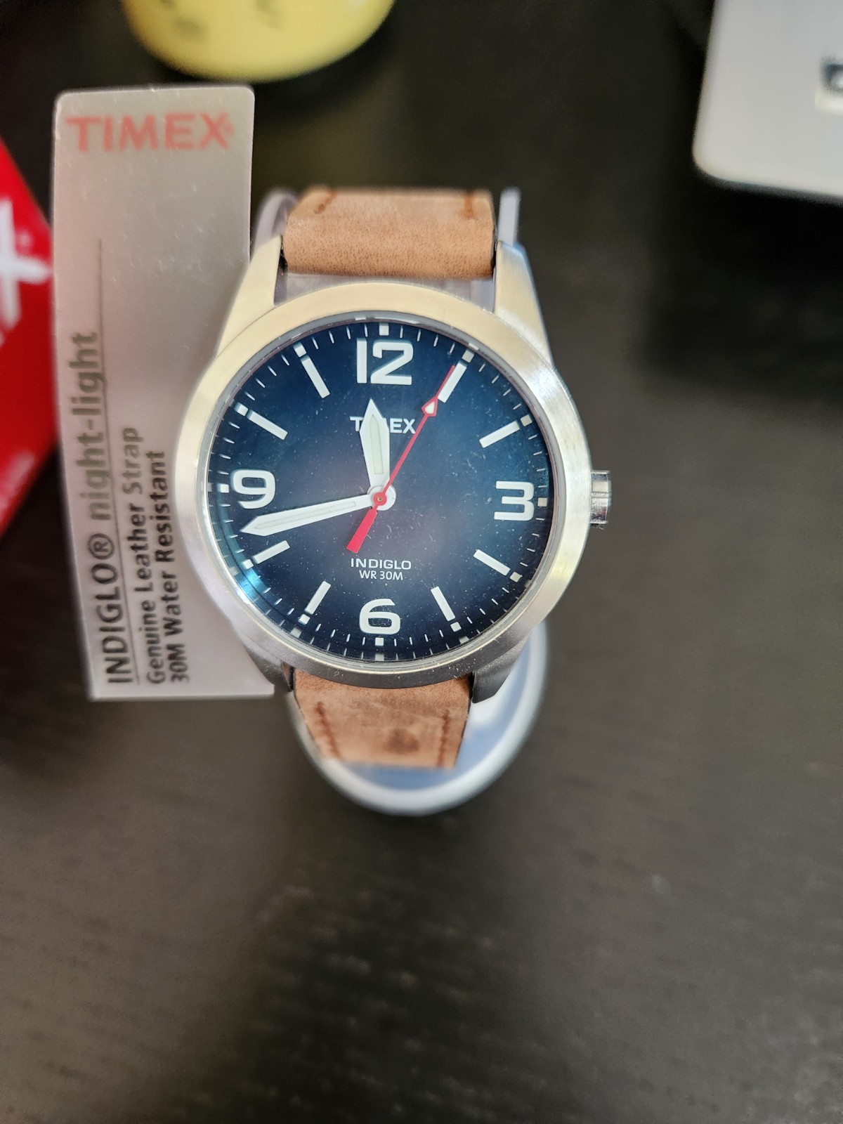TIMEX WEEKENDER INDIGLO T2N631 BLUE/BROWN QUARTZ WR 30M MEN’S WATCH NEW