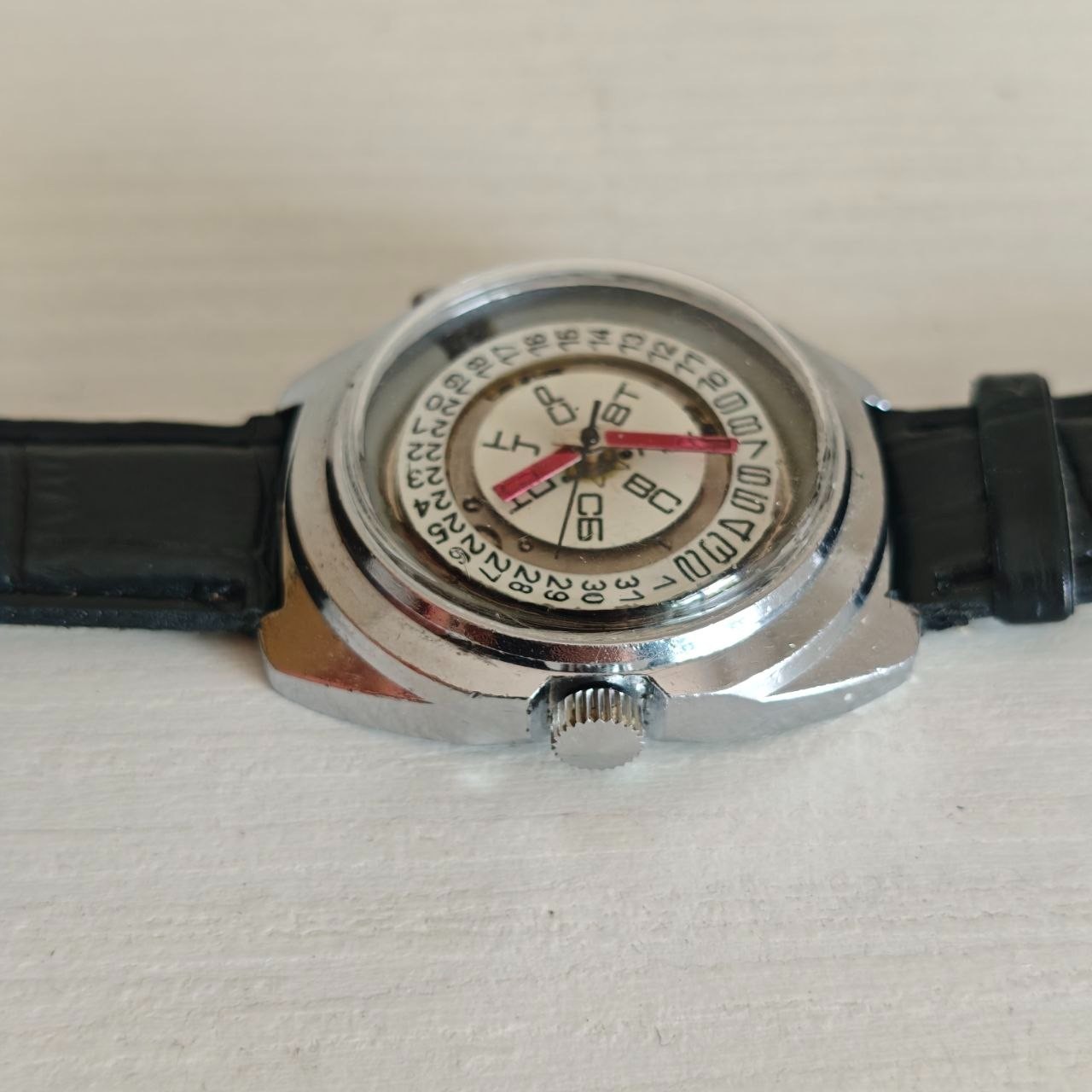 Wristwatch Raketa Skeleton Vintage Steampunk Style Soviet