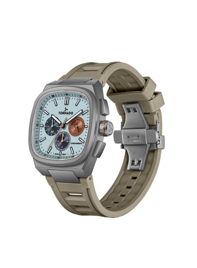 Tornado Aristocrate Men’s Chronograph Watch | Blue Dial, 42mm, 100 m (10 ATM)