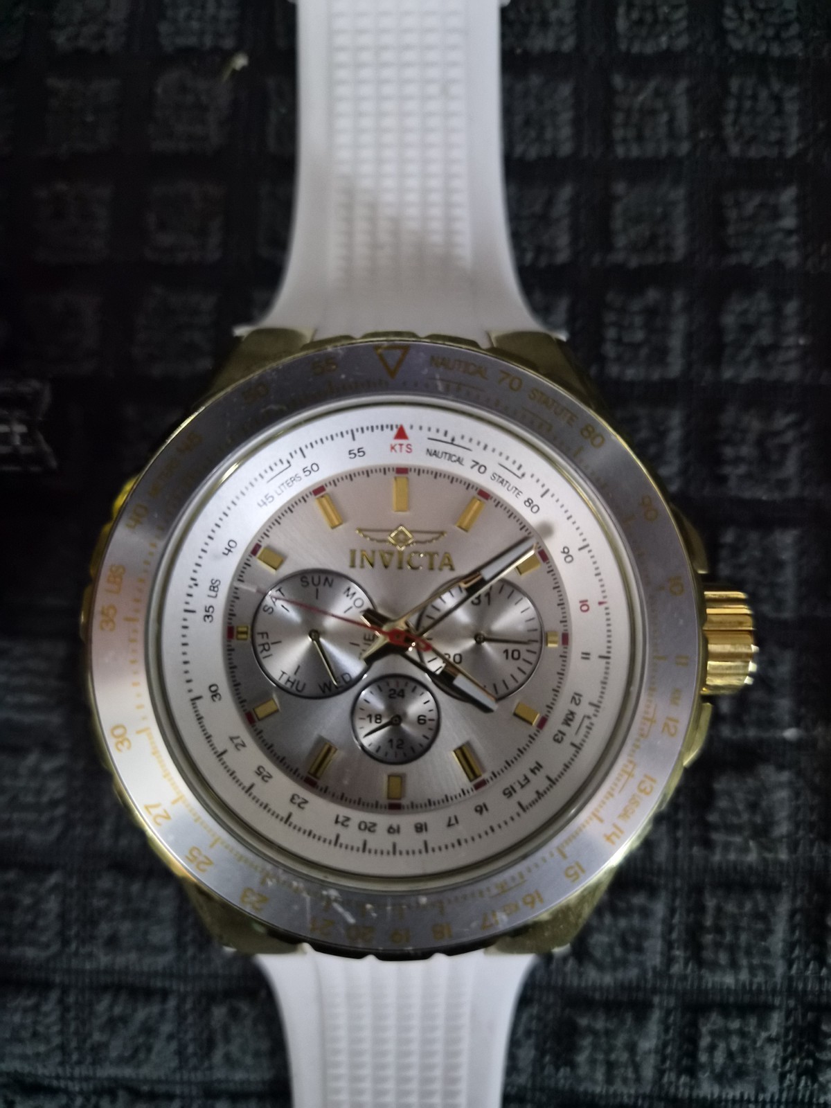 Invicta Men’s Chronograph Quartz Date Lot 2 Black/White w/Box