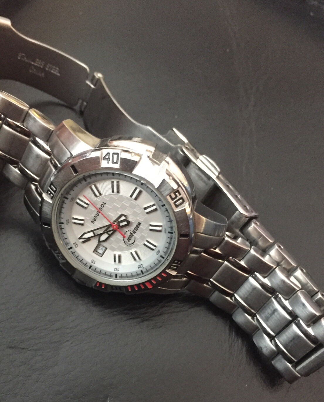 Ladies Tourneau Corporate Collection Steel Silver Dial Bracelet Watch