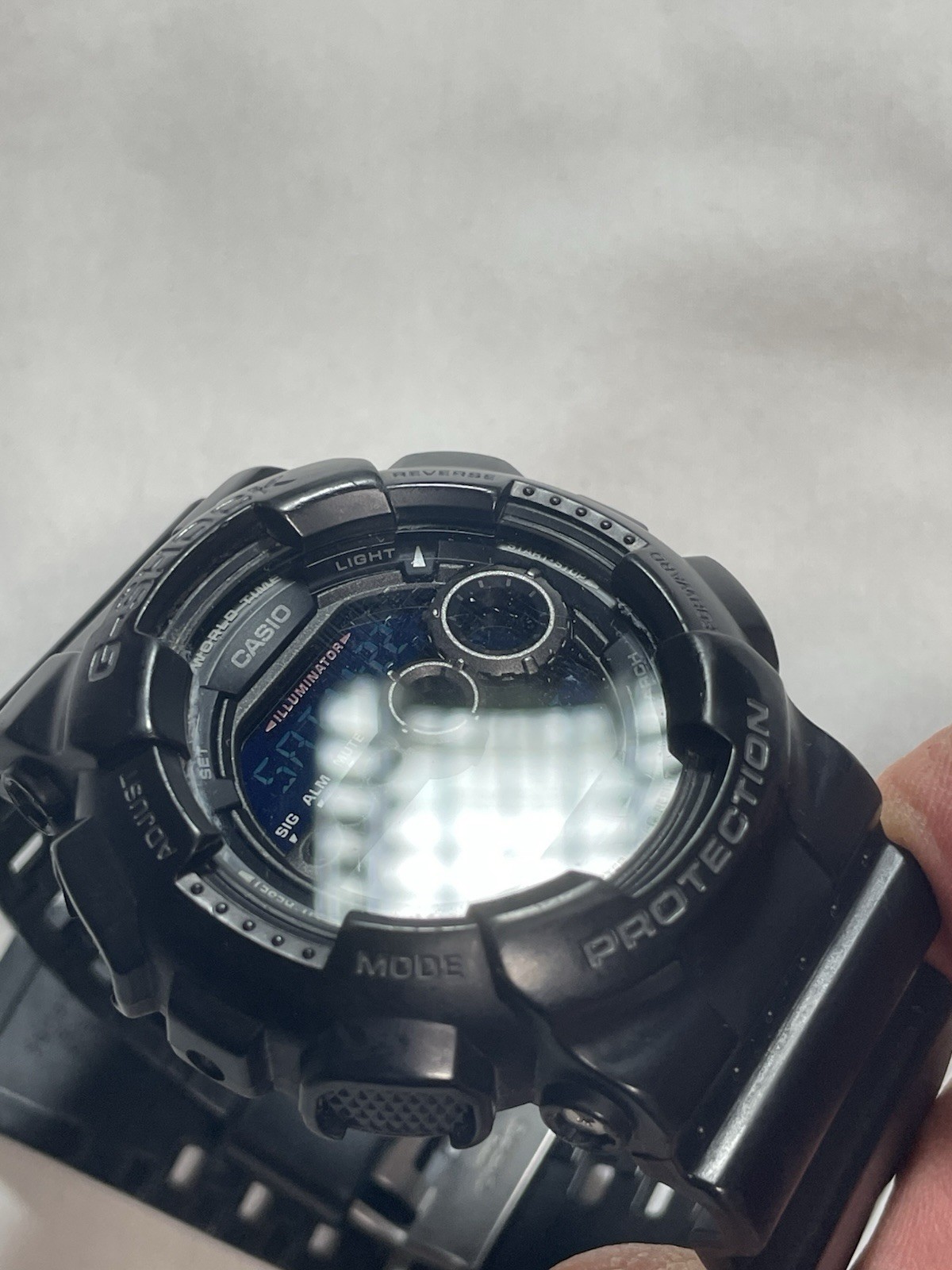 Casio G-Shock GD-100 3263 Black Digital Watch 200M Shock Resist Running