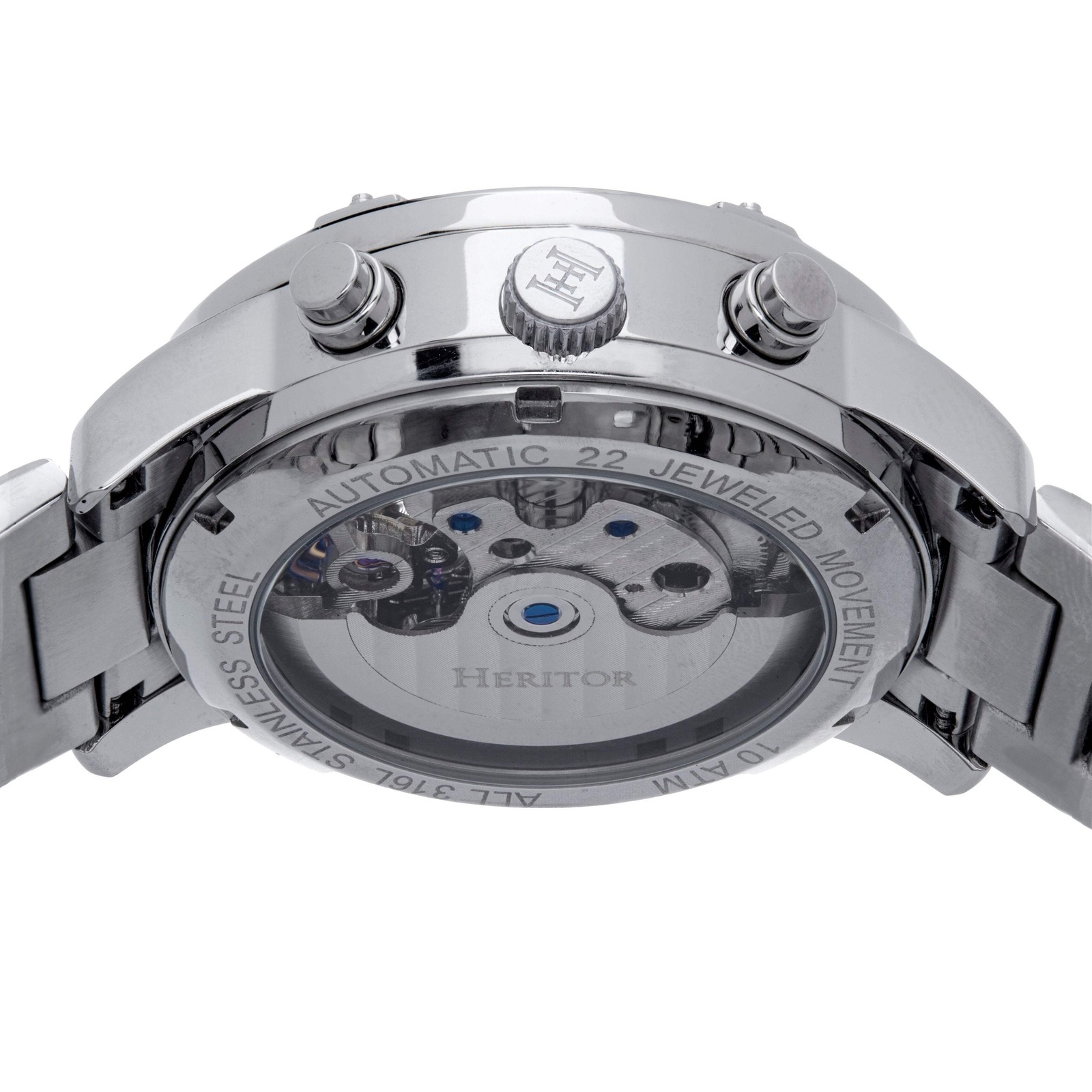 Wilhelm Silver/Blue | Black Dial Wristwatch HERHS2103