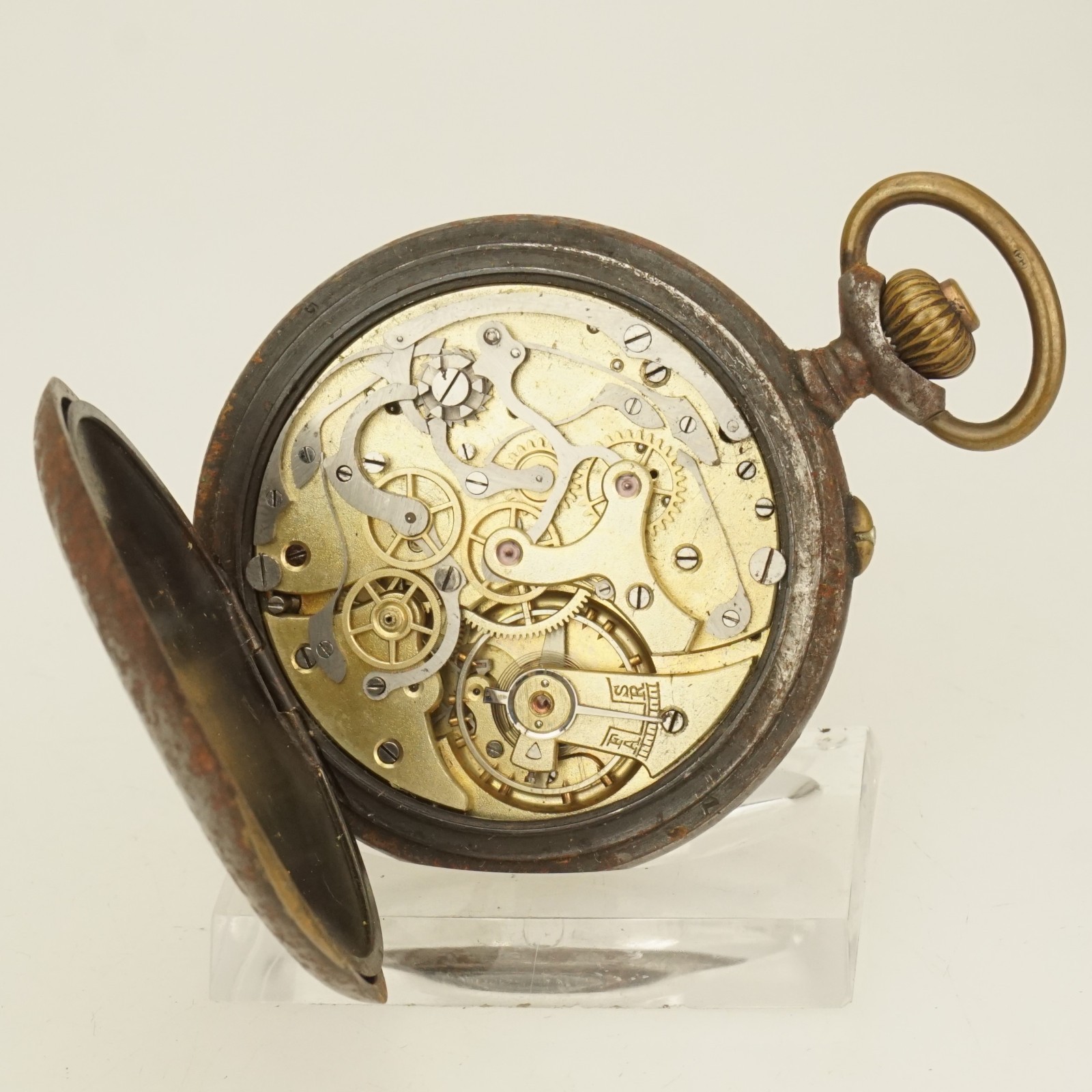 Rare! CHRONOGRAPH Pocket watch Men’s no repeater fusee no duplex no chronometer