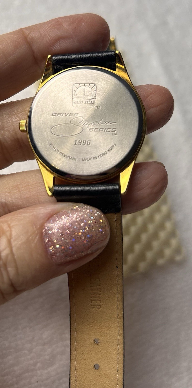 Study Time Driver Signature Series Racing Celebrity Gold Vintage Watch 1996