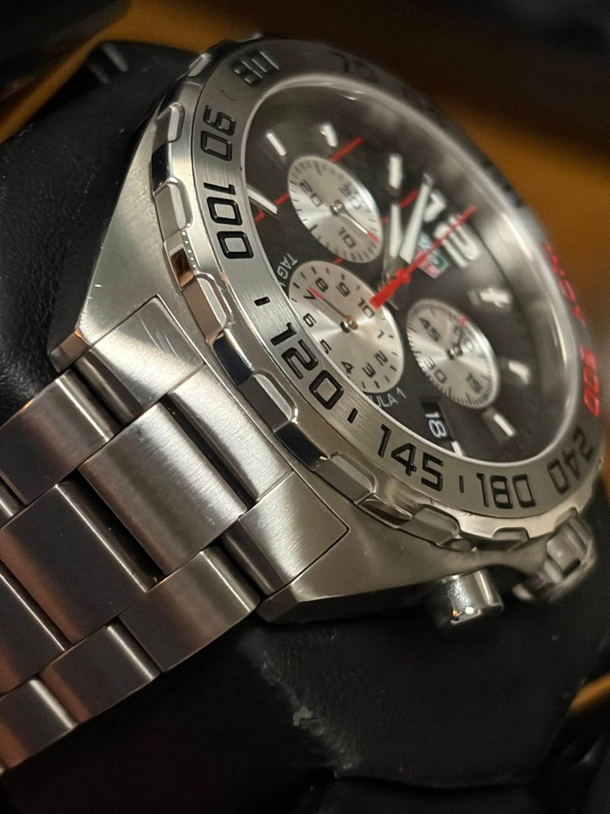 TAG Heuer Formula 1 Quartz Chronograph Date Gray Dial 200m 43mm Steel