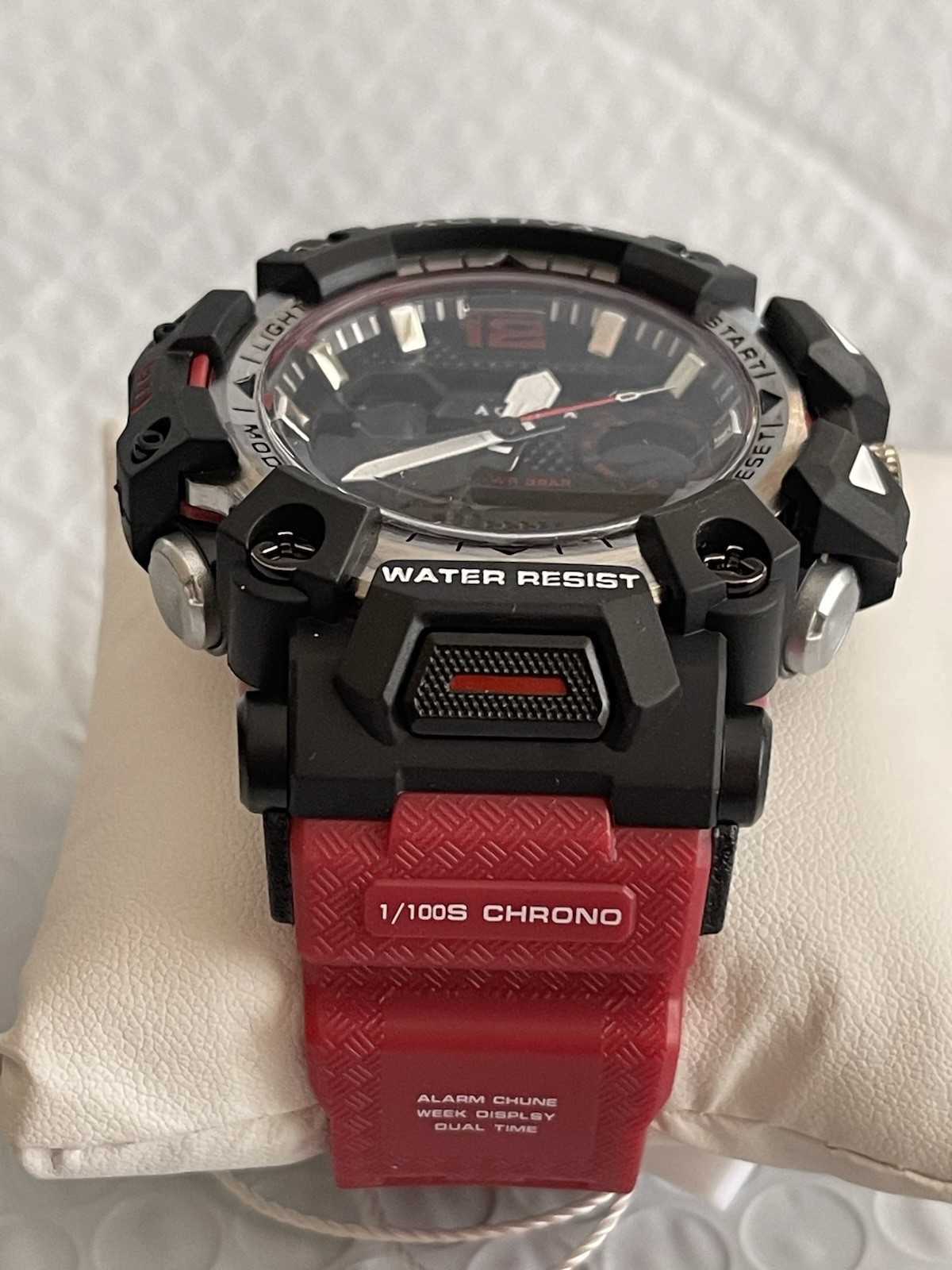 Activa X Invicta Analog & Digital Men’s Watch – 49mm. Red & Black NEW