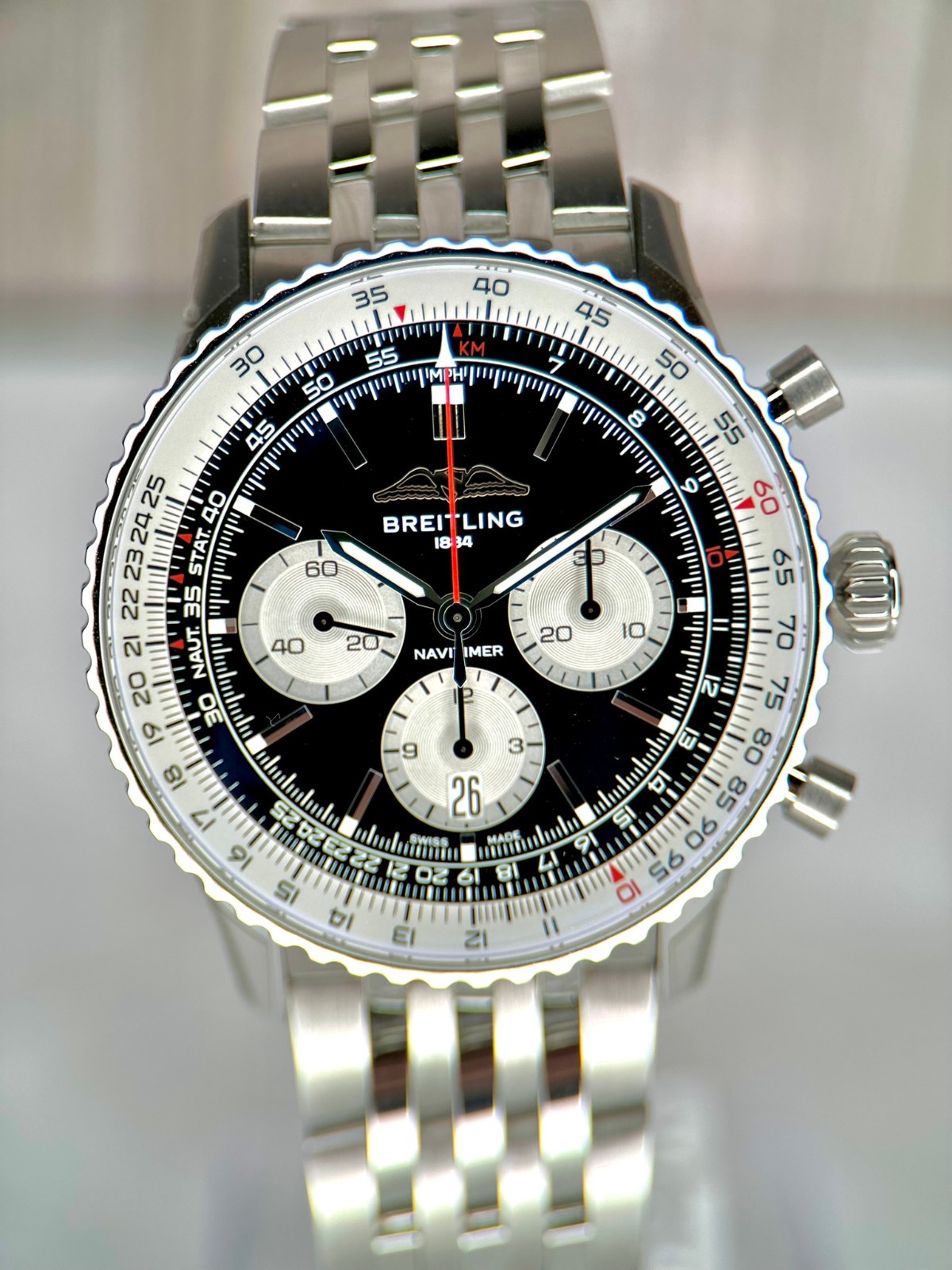 Breitling Navitimer 43mm AB0138211B1A1 Box & Papers Warranty till 2028