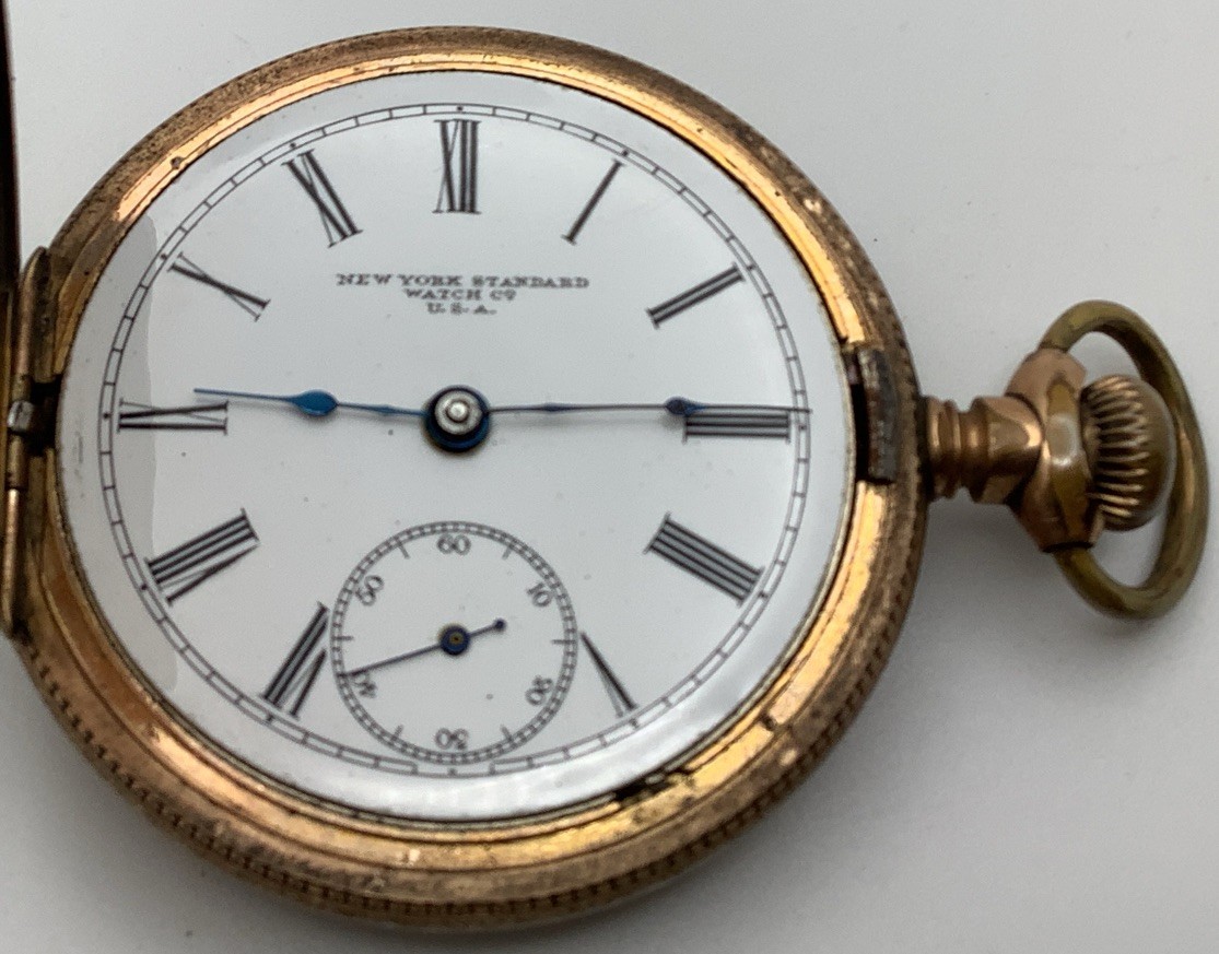1906 New York Standard Grade 60 18s Model 8 7J Gold Filled Hunter Pocket Watch