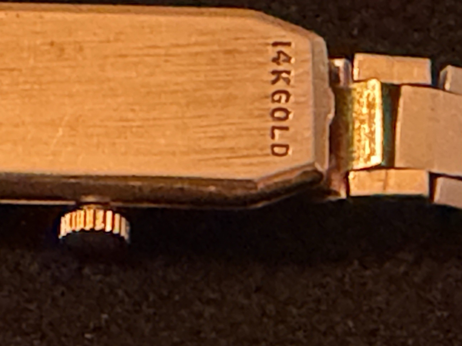 Geneva 14K Gold Rectangular Analog Women’s Wristwatch