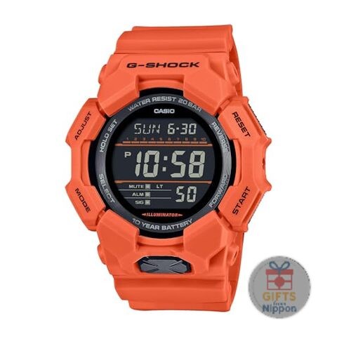 Casio G-Shock GD-010-4JF Digital Watch Orange Carbon Fiber Resin 10-Year Batter