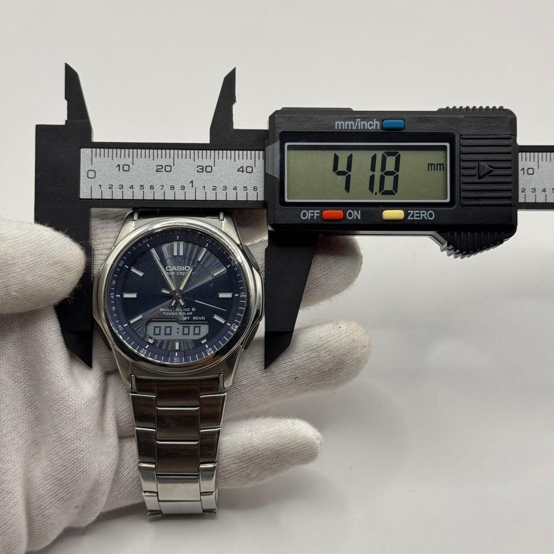Casio WaveCeptor WVA-M630 Solar Radio-Controlled Watch Silver Japan 072026