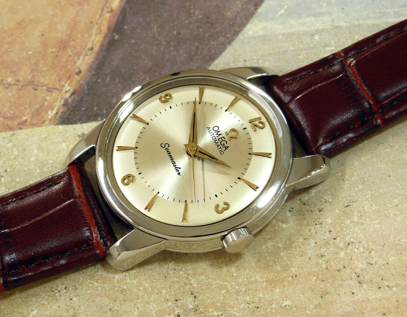1955 Vintage OMEGA Seamaster Automatic, Stunning Dial, Serviced / warranty