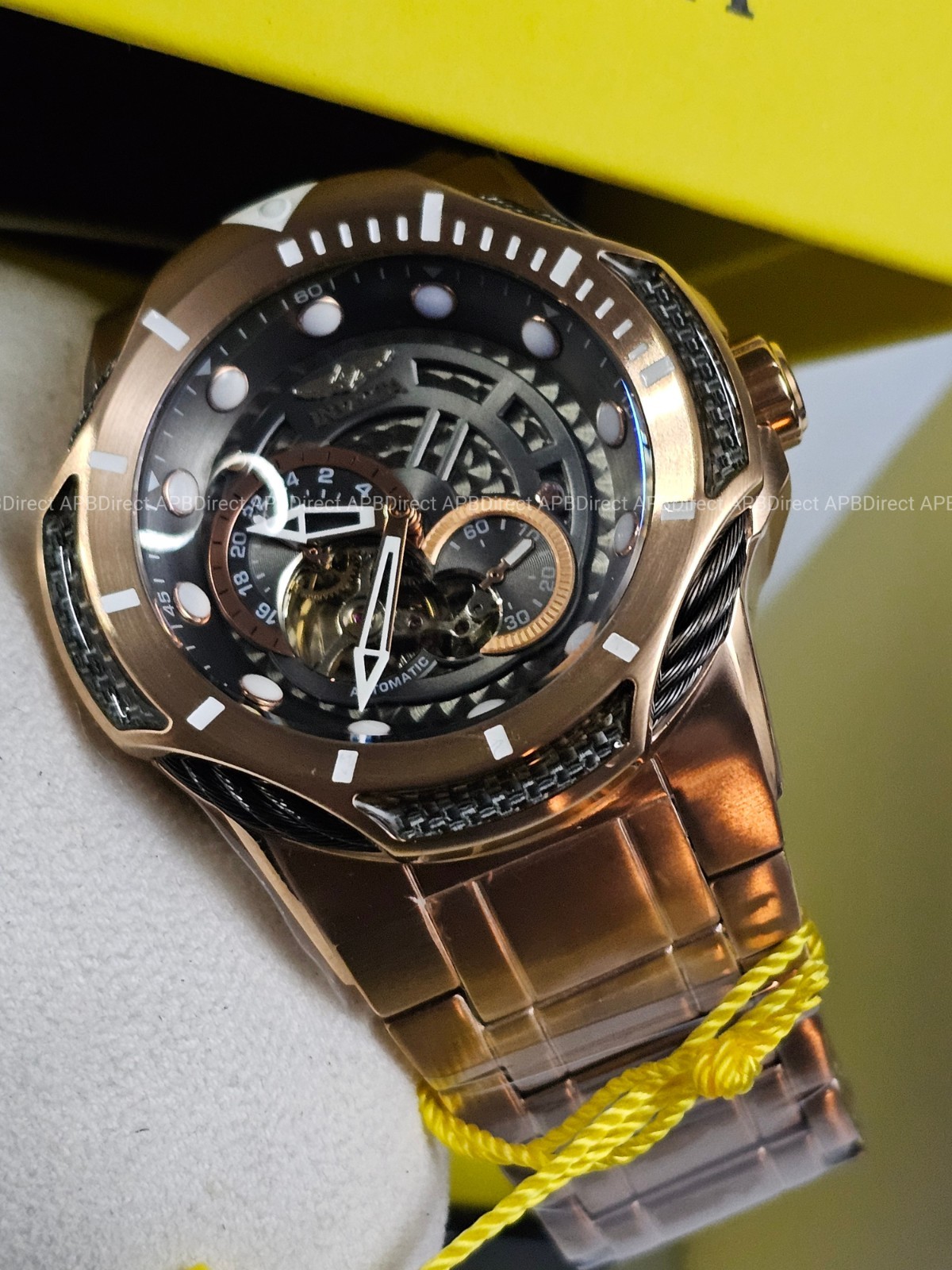 Invicta – BOLT – Automatic – Open ❤️ Heart Dial Rose Gold / Gunmetal mens watch