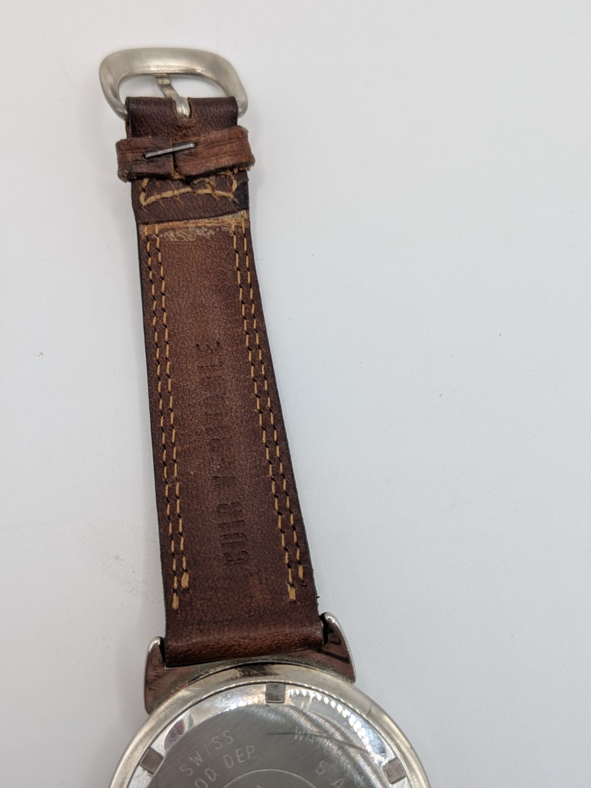 Classic Blue SECTOR Adventure Swiss Made Wrist Watch With Brown Leather Band