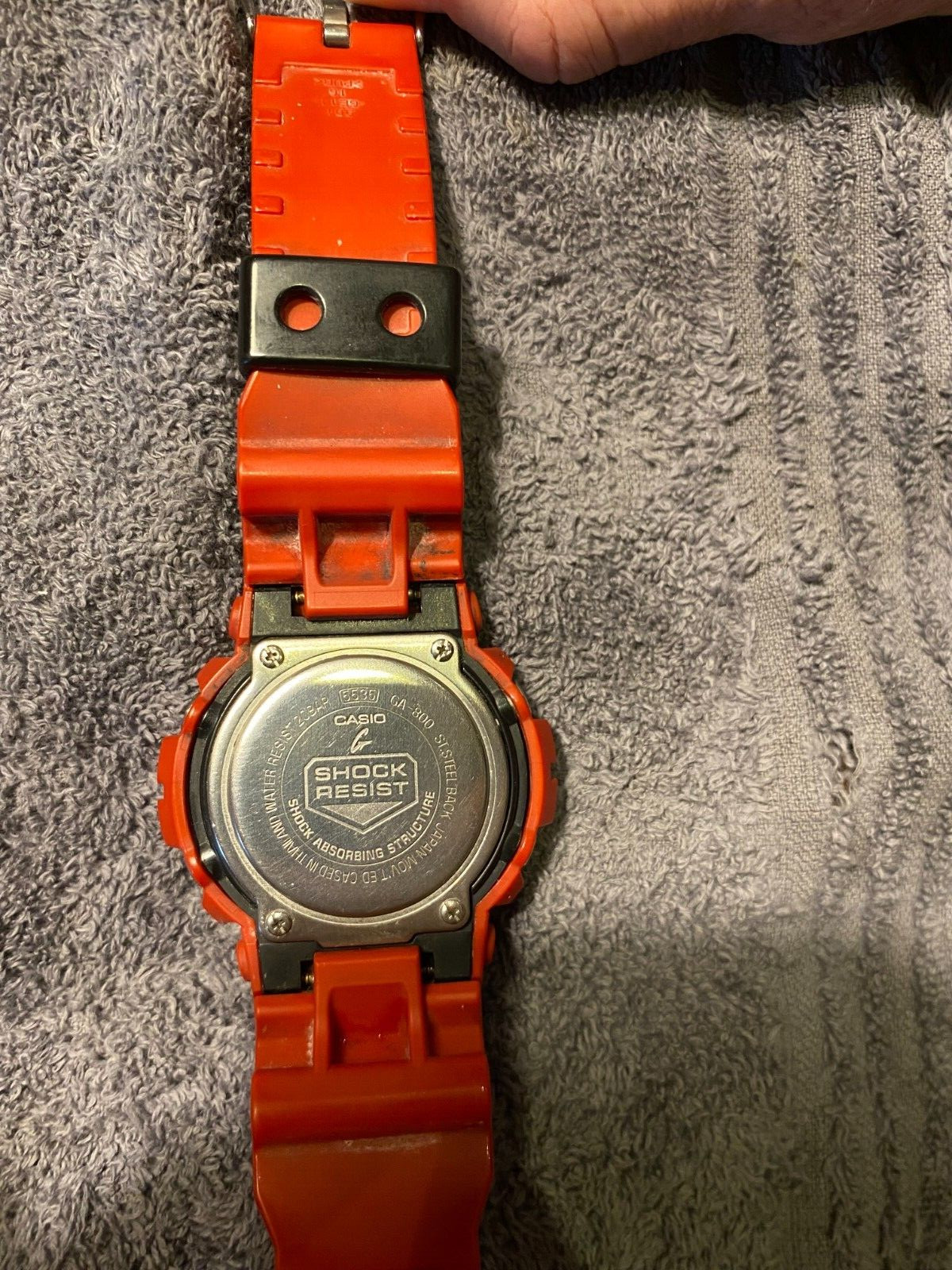 Casio G Shock GA-800 BSA 5535 Shock and Water Resistant Red