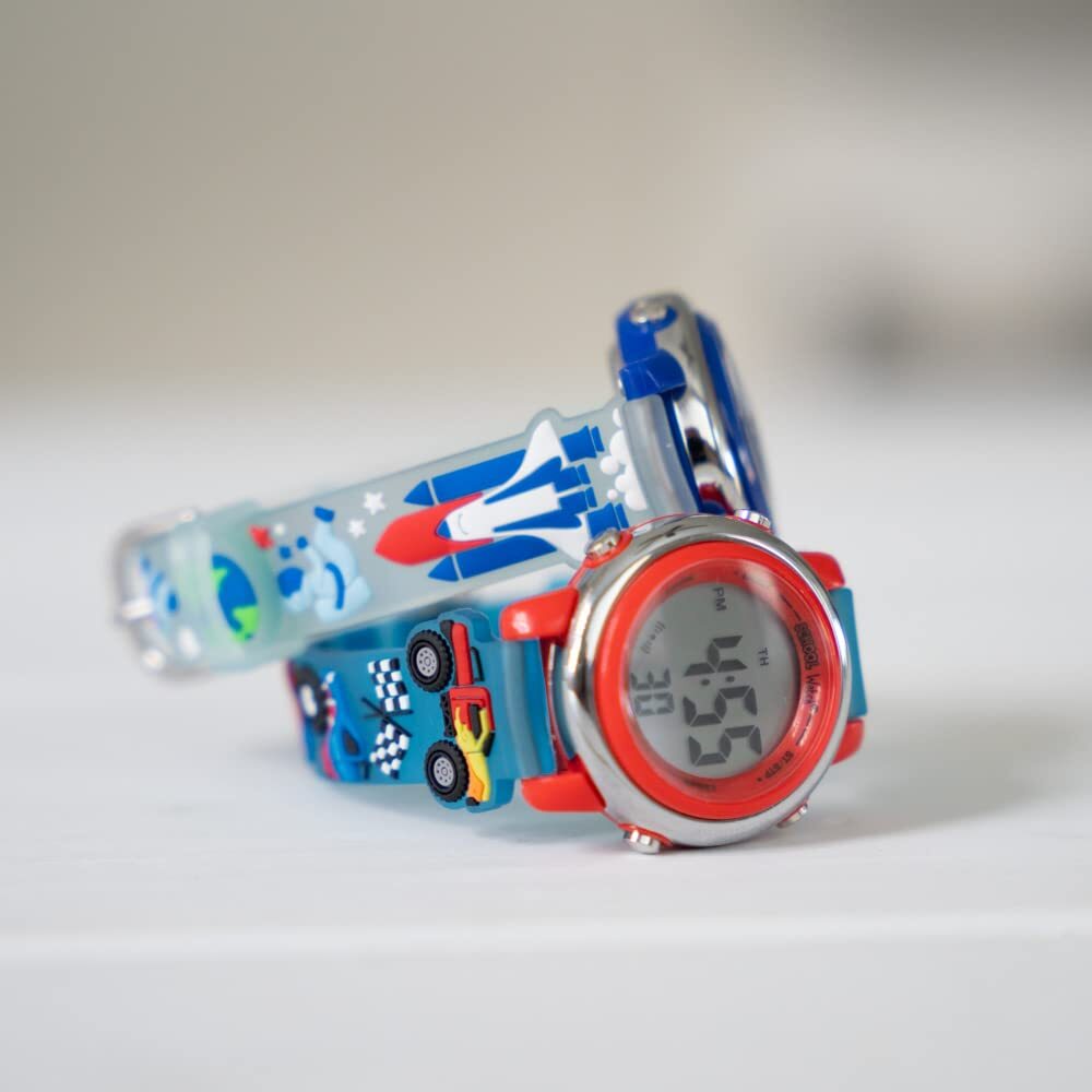 Monster Truck 3D Digital Light Up Watch for Boys – Waterproof School Watch