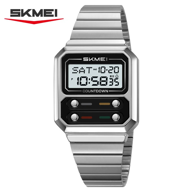 SKMEI 2448 Business Men’s Retro Luxury Digital Electronic Watch Student