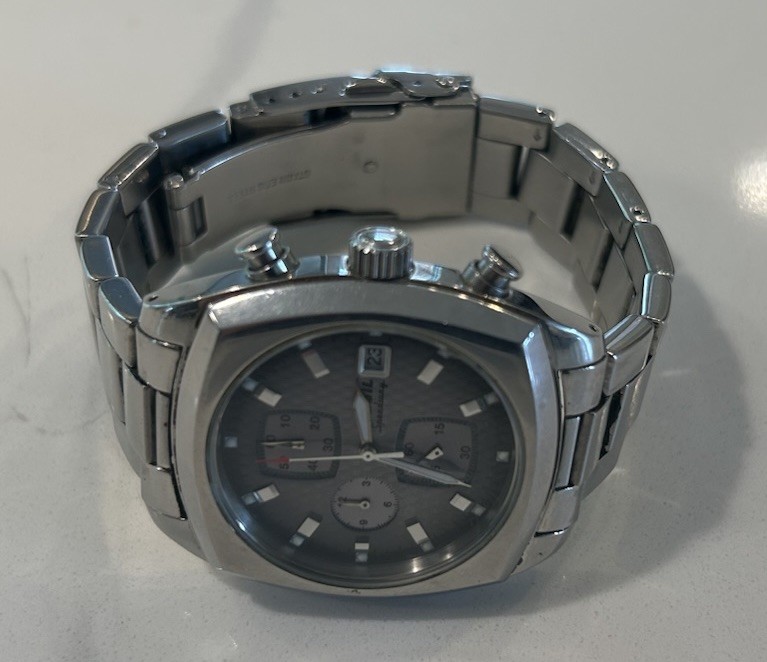 Fossil Arkitekt Speedway Stainless Steel Quartz Watch Men’s FS-2895/New Battery