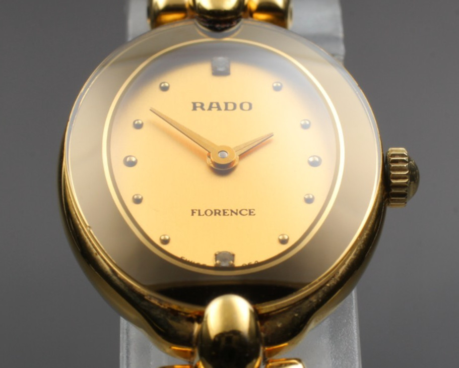 [Exc+5] RADO Florence 153.3650.2 2 Stones Quartz Ladies Watch From JAPAN