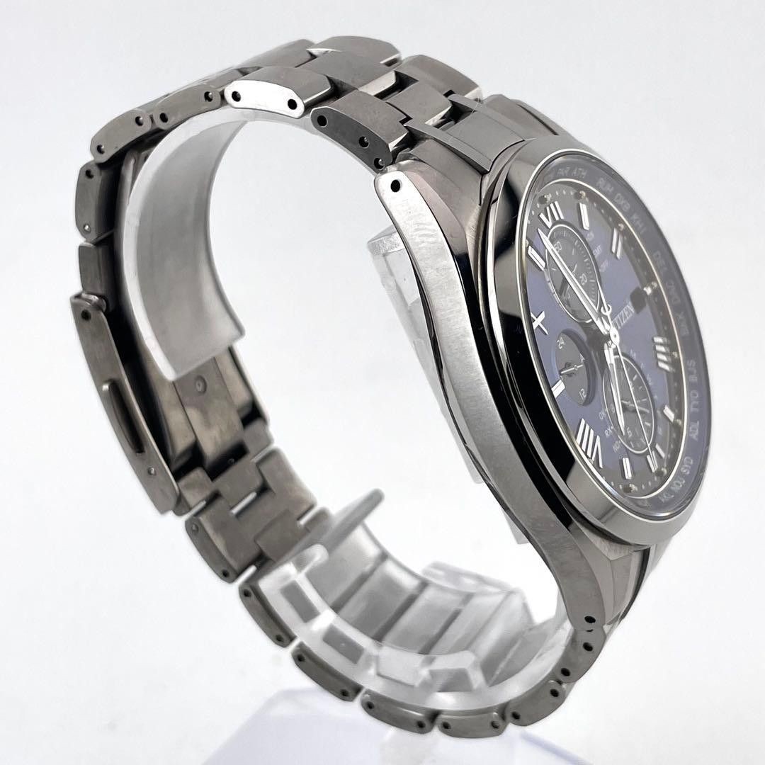 Citizen Attesa H800-T024734 Eco-Drive World Time Blue Titanium