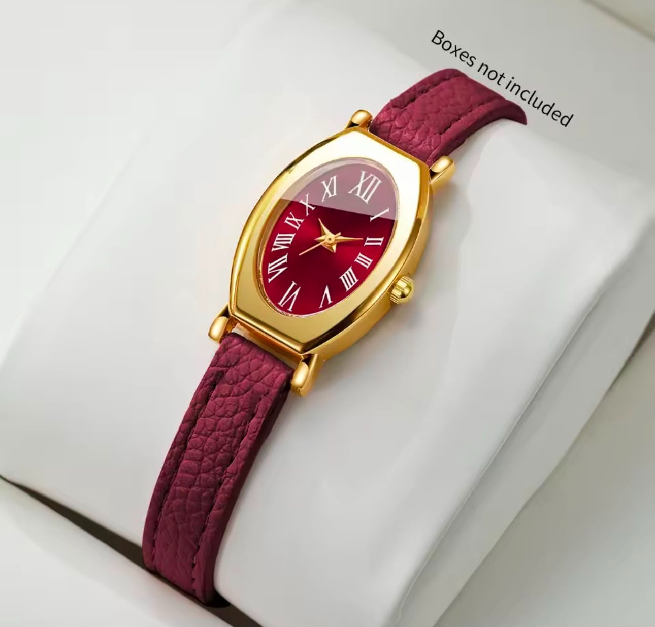 Fashion Oval Women Quartz Watch Thin Leather Roman Dial Gift Relogio Feminino