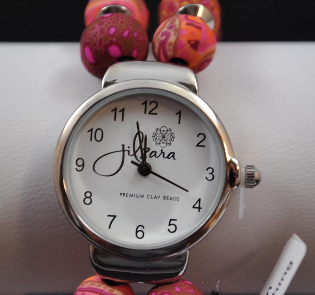 Jilzarah Morocco Round Watch Polymer Clay Beads Handcrafted Artisan Jewelry G4
