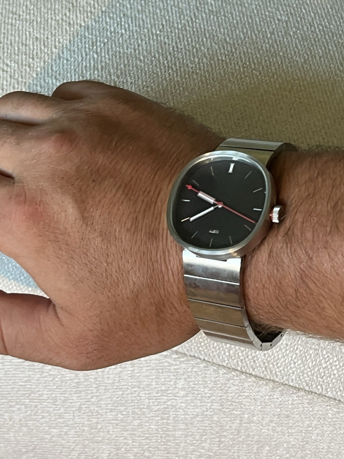 Alessi AL5007 Piero Lissoni Designer Quartz Watch Stainless Steel Original Italy