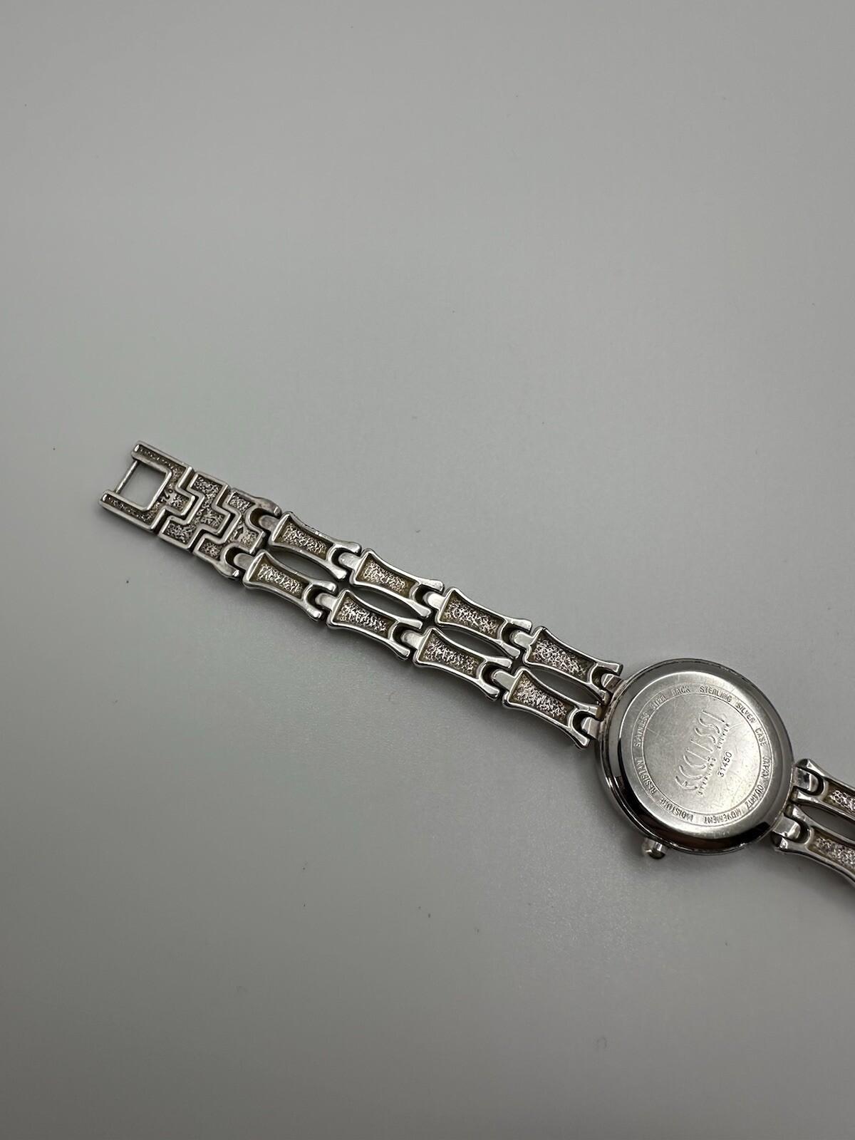 ECCLISSI Sterling Silver Bamboo Woman’s Watch 7.25” Needs New 377 Battery JB19