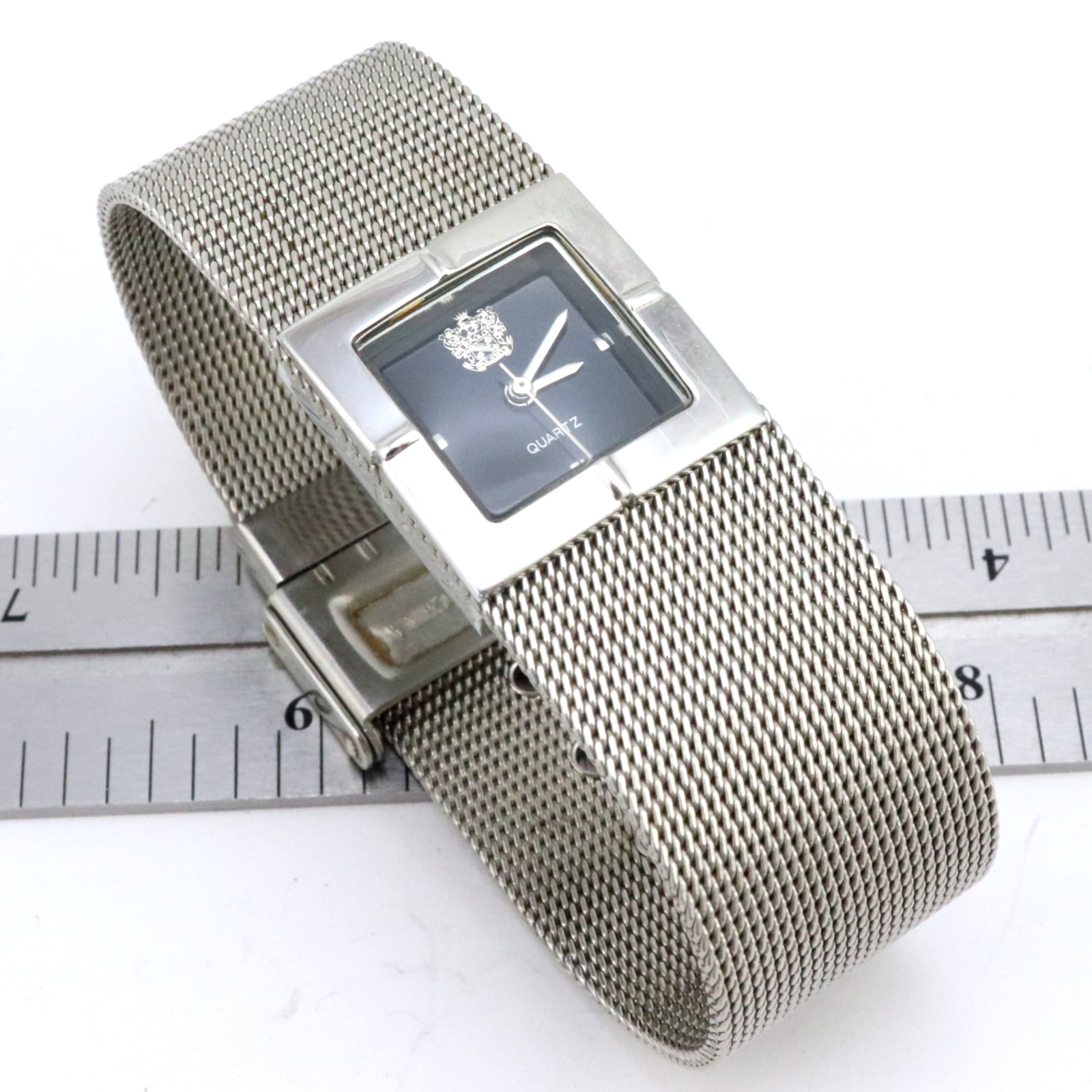 NEW.BAT Working Vintage Paolo Gucci Womens Mesh Adjustable Bracelet Watch 23mm