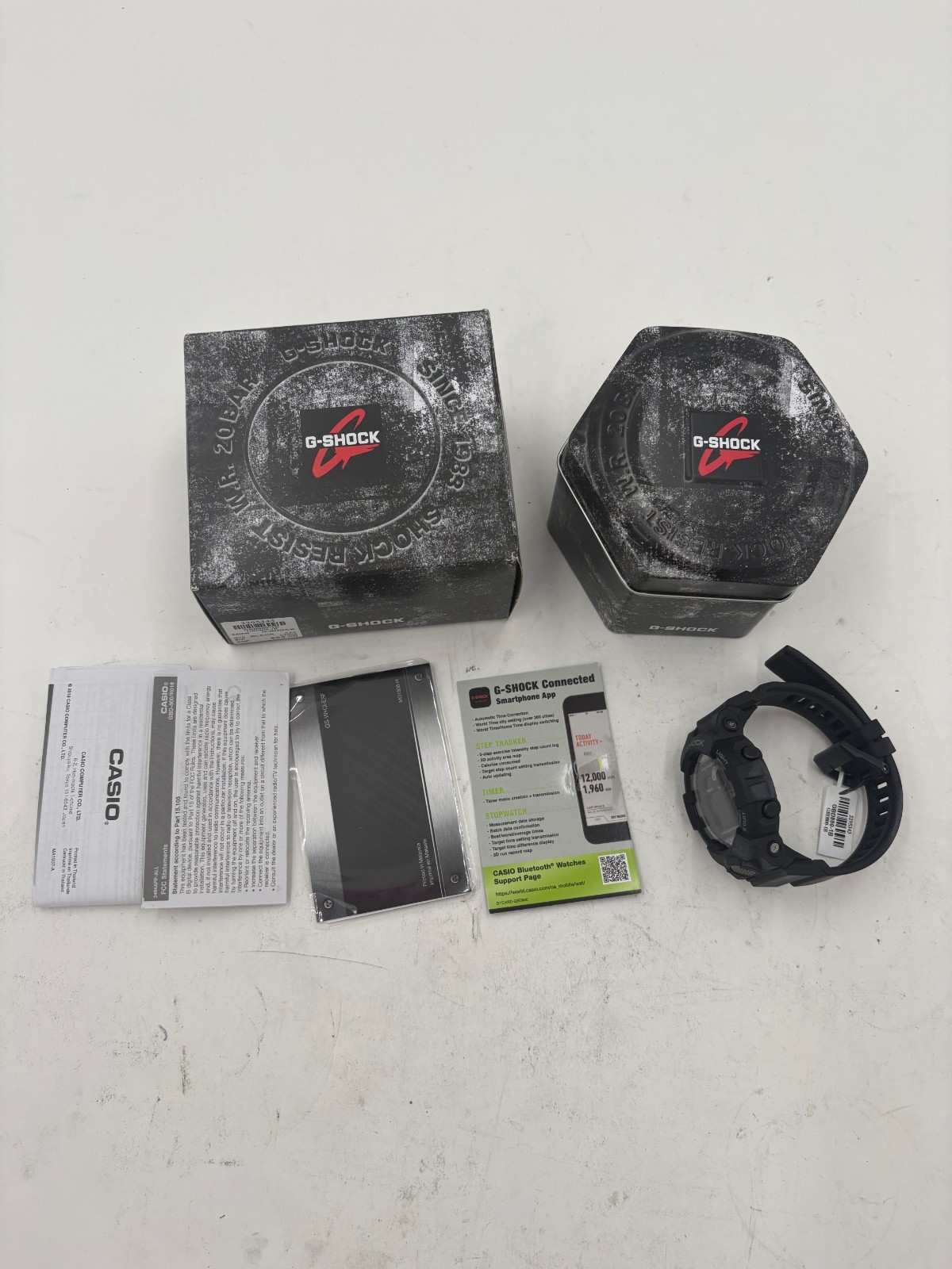 Casio G-Shock Bluetooth Digital Watch Matte Black Resin GBD-800-1BCR