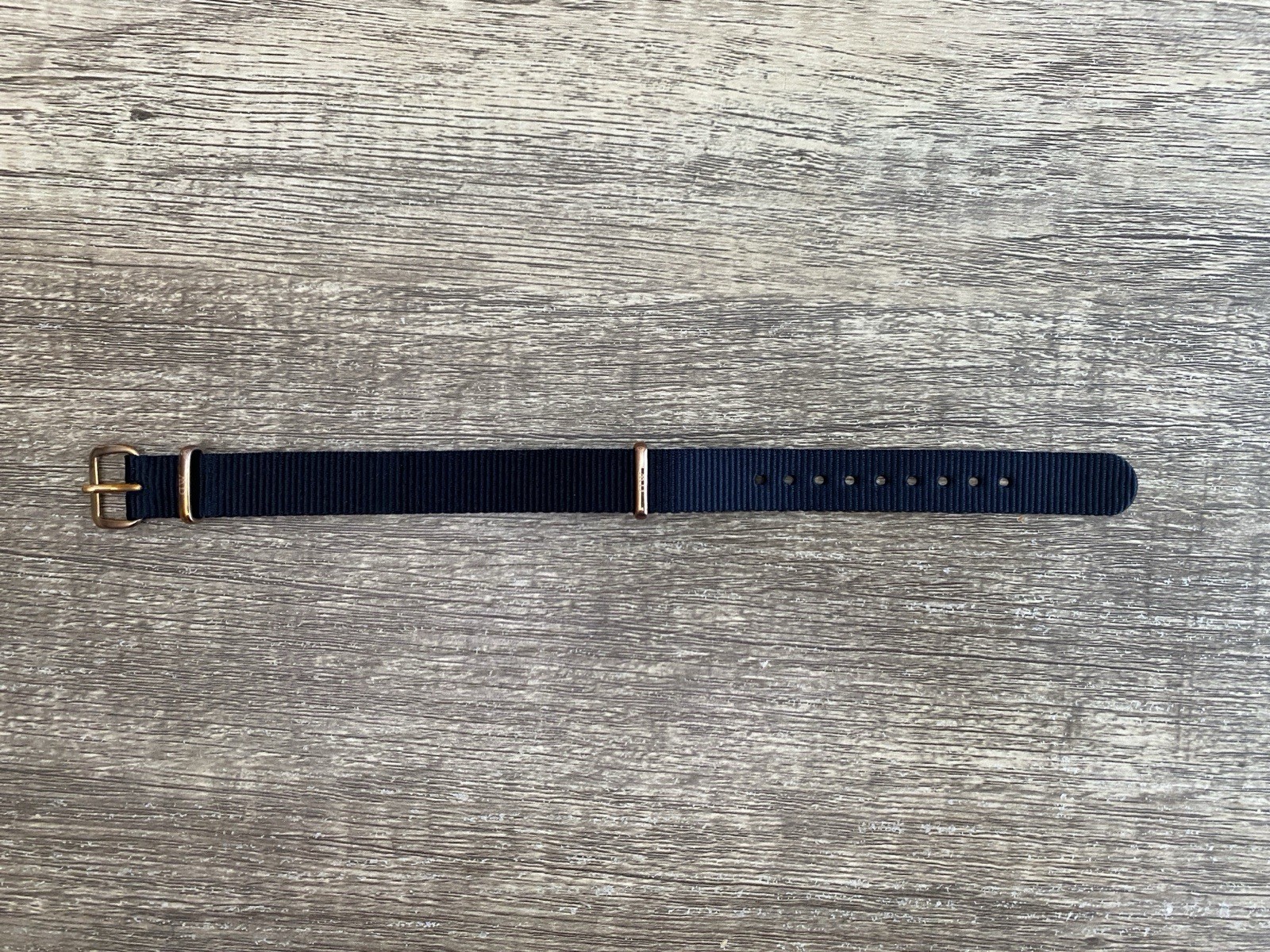 Daniel Wellington Cornwall NATO Nylon Watch Strap Women 16mm Rose Gold Black