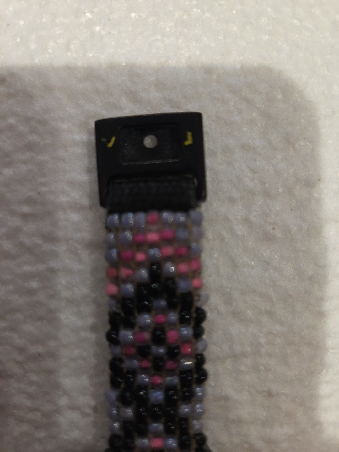 Vtg GOTCHA SURF Skate DIgital Watch 80s Orig Neon Pink/Purple Beaded Band