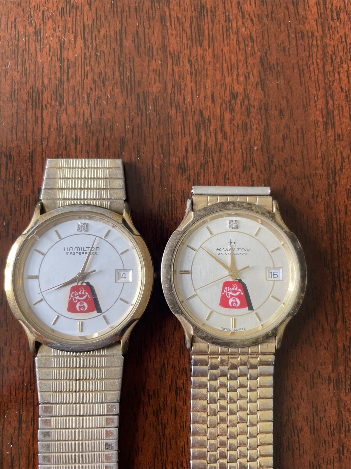 2 Vintage (1990’s) Aladdin Temple hamilton Watches