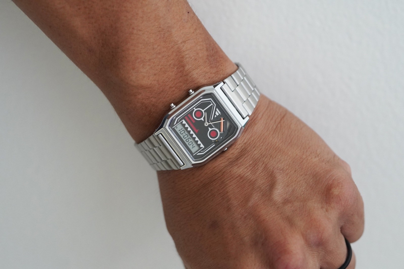 Custom Casio AQ230 Robot Mod Watch | Retro Futuristic Digital Analog Watch