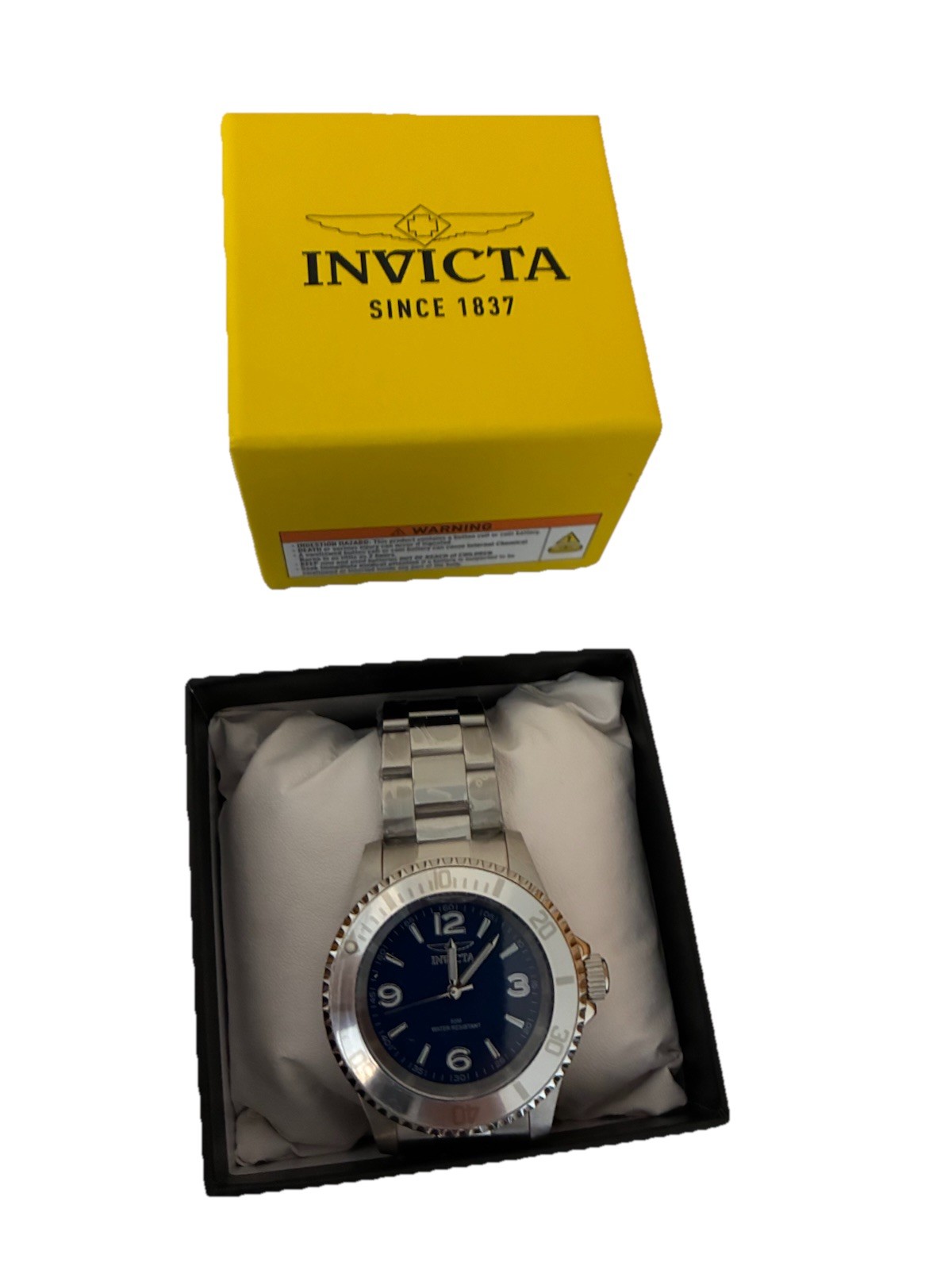 Invicta Specialty Rowan Men’s Blue Dial Stainless Steel Watch w/Box (69478)
