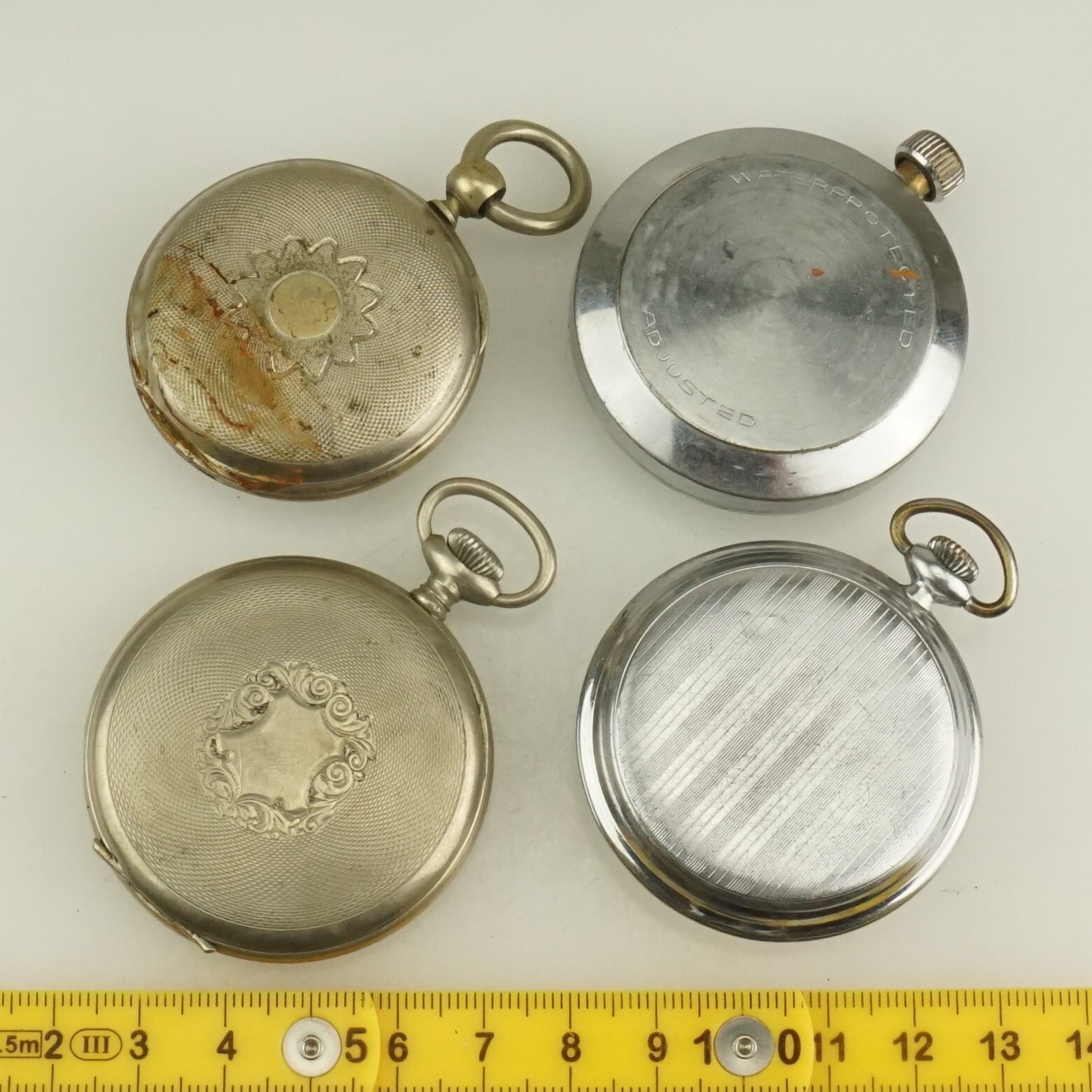 4x Men’s Pocket Watch no fusee duplex no gold wrist no repeater no chronograph