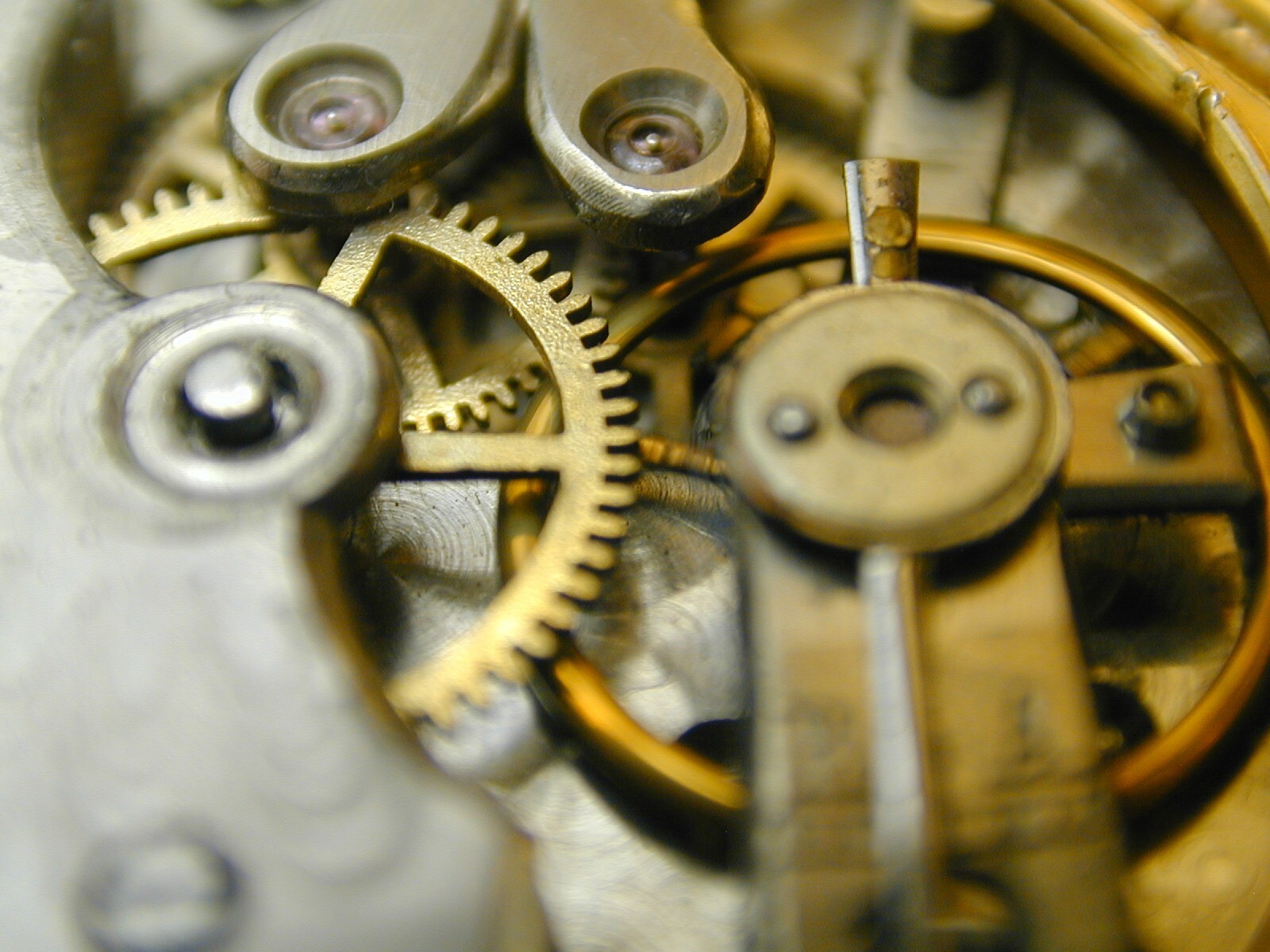 CYLINDER VINTAGE 1880S GOLD FILLED ESCAPEMENT POCKET WATCH, NEED SERVICE