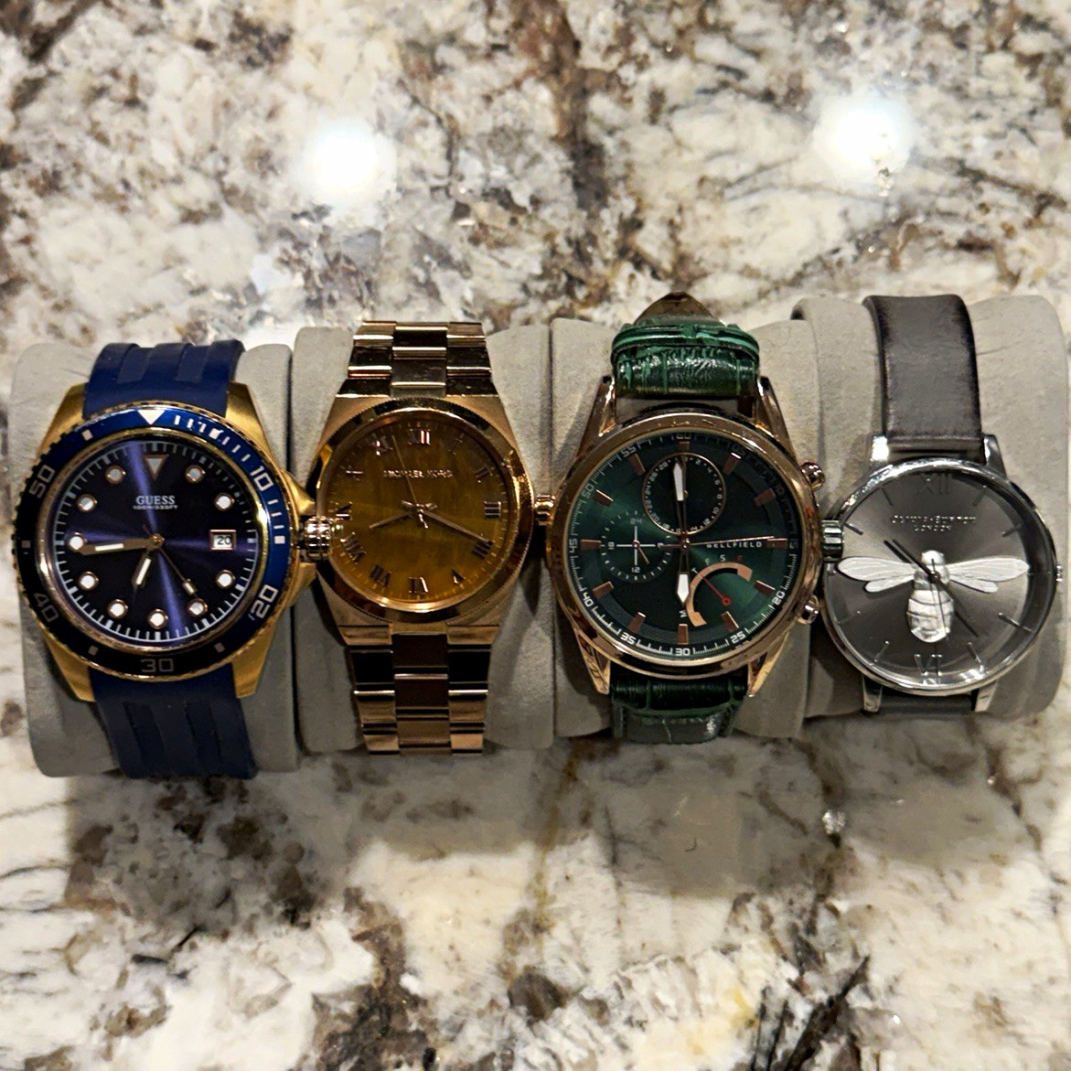 Men’s Watch Lot. Michael Kors, Guess, Bellfield, Olivia Burton. All working!