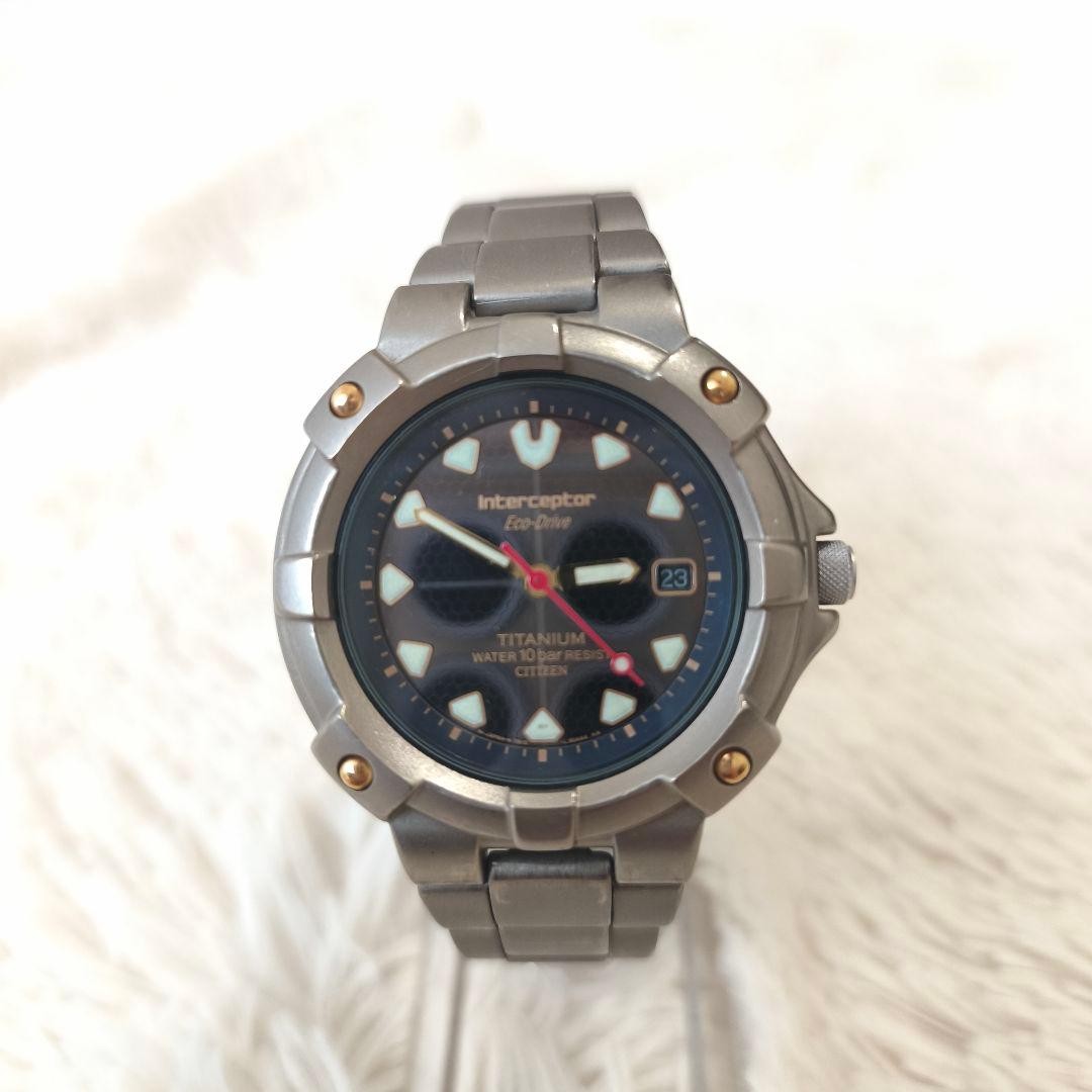 [Excellent Condition] CITIZEN Titanium Solar Watch Eco-Drive