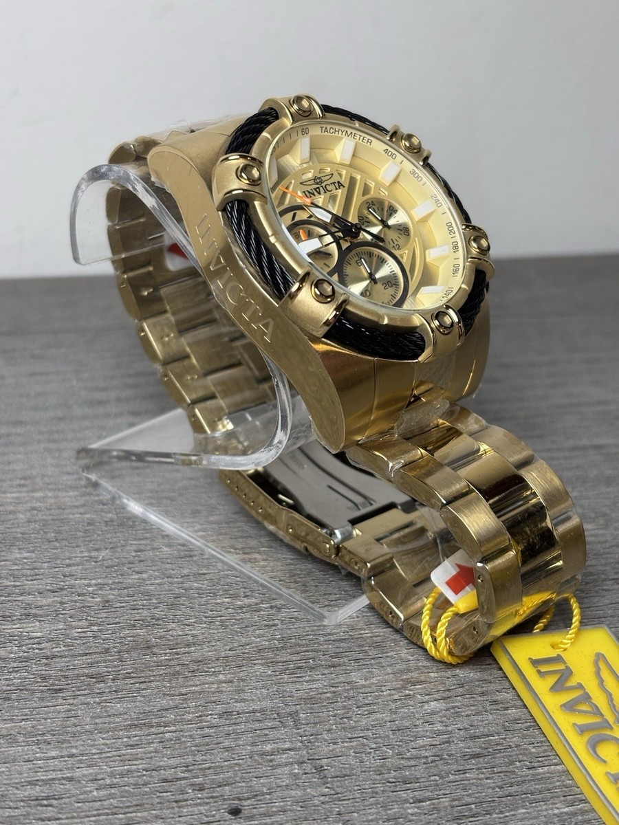 Invicta Men S 25515 Bolt Quartz Chronograph Gold-Plated Stainless Steel Watch